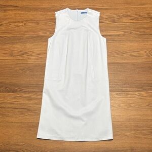 J. McLaughlin Blue Alicia Midi Dress Sleeveless Crew Neck Size: XS